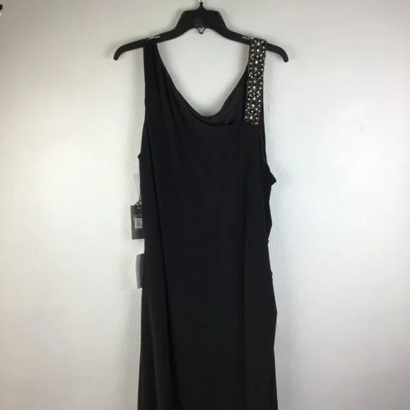 Vince Camuto Plus Size Embellished Gown Black 20W - Picture 6 of 14